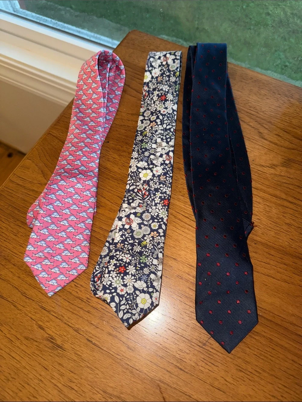 Crewcuts Pink, Navy & Floral Kids Necktie Trio